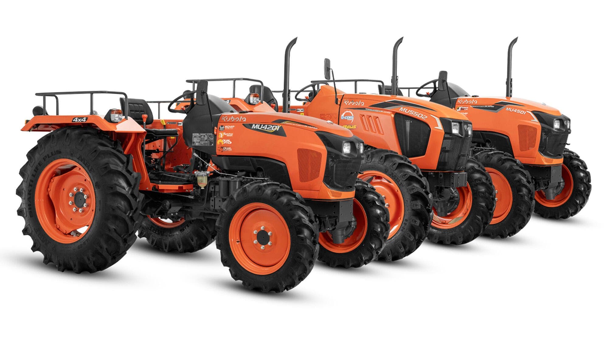 Kubota MU-series vehicle line-up — automotive campaign photography by Imagesque